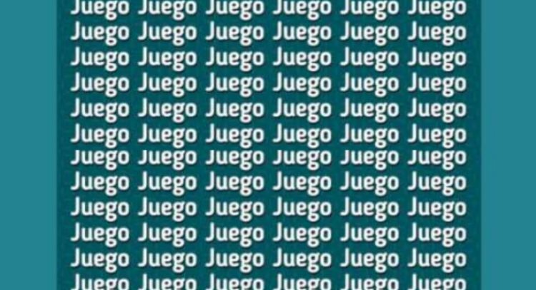 Solo alguien con vista de halcón puede encontrar la palabra 'Juzgo' en menos de 5 segundos