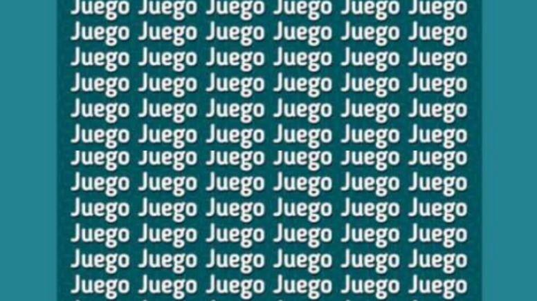 Solo alguien con vista de halcón puede encontrar la palabra 'Juzgo' en menos de 5 segundos
