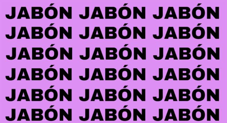 Sólo la mente de un genio puede encontrar la palabra 'JAMÓN' en menos de 5 segundos