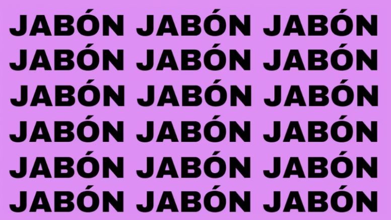 Sólo la mente de un genio puede encontrar la palabra 'JAMÓN' en menos de 5 segundos
