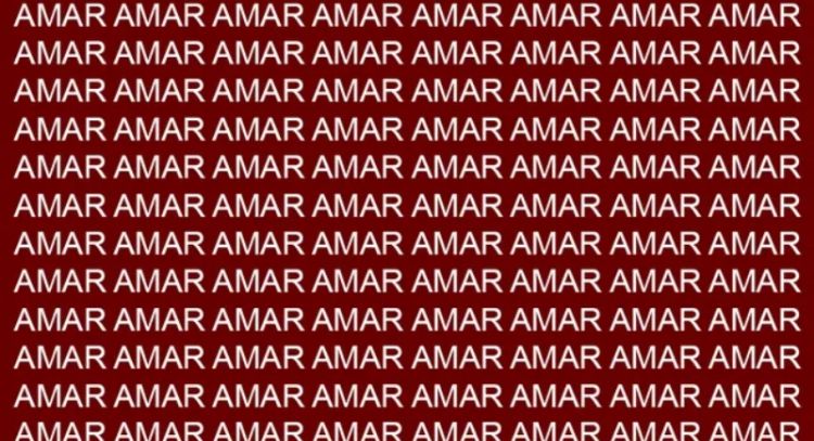 Sólo si eres una persona amorosa podrás encontrar la palabra "AMOR" en menos de 5 segundos