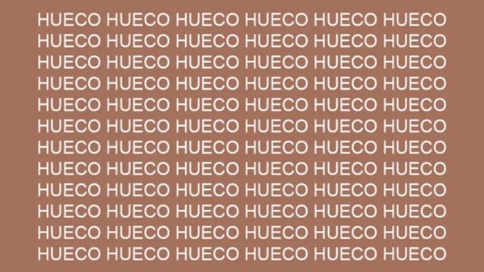 Solo una mente diferente al resto puede encontrar la palabra 'HUEVO' en menos de 5 segundos