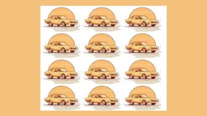 Solo una persona inteligente puede encontrar el coche diferente en menos de 5 segundos
