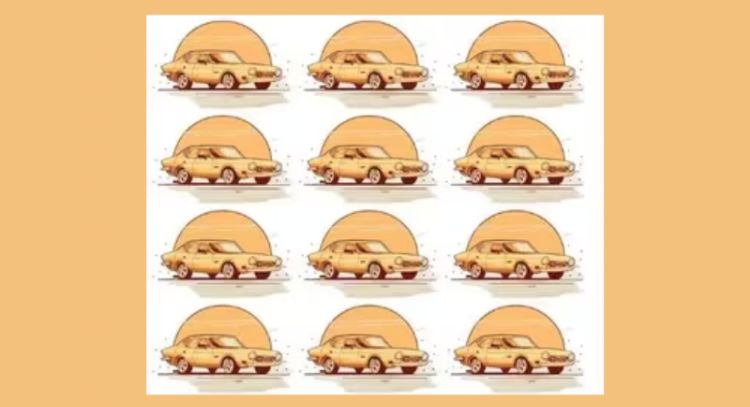 Solo una persona inteligente puede encontrar el coche diferente en menos de 5 segundos