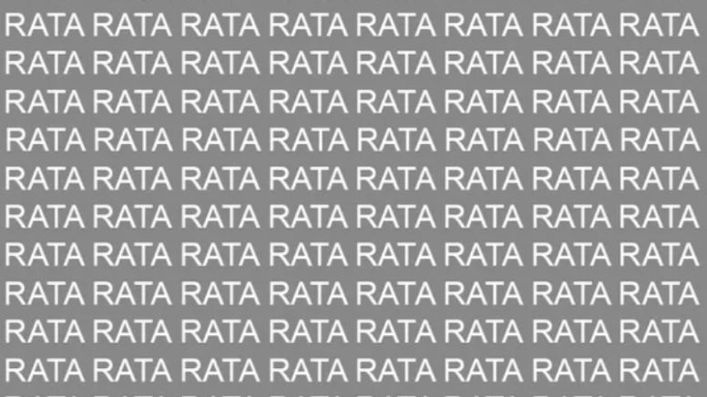 Sólo una mente maestra puede encontrar la palabra 'Raya' en menos de 5 segundos