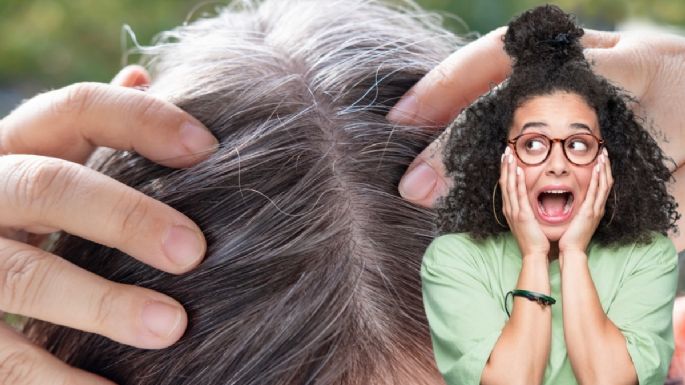 Adquiere estos hábitos que retrasan la aparición de canas en el cabello