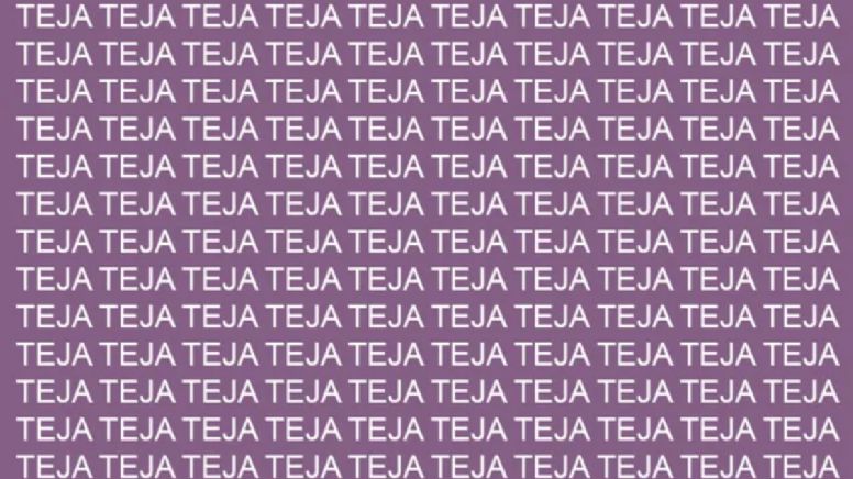Solo una persona audaz puede encontrar la palabra "Tela" en menos de 5 segundos
