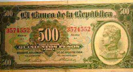Entregan 300 millones de pesos por este billete de 500 pesos colombianos