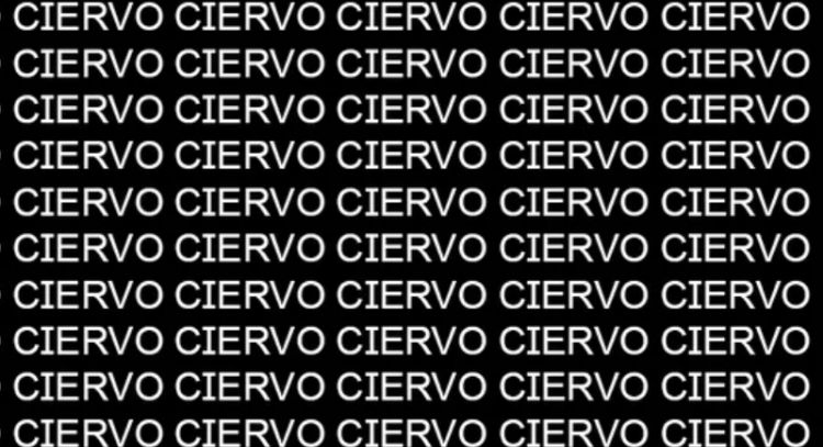 Sólo la mente de un maestro puede encontrar la palabra 'Cuervo' en menos de 5 segundos