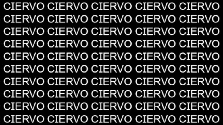 Sólo la mente de un maestro puede encontrar la palabra 'Cuervo' en menos de 5 segundos