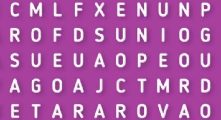 Sólo una persona muy ágil puede encontrar la palabra 'Armonía' en menos de 10 segundos