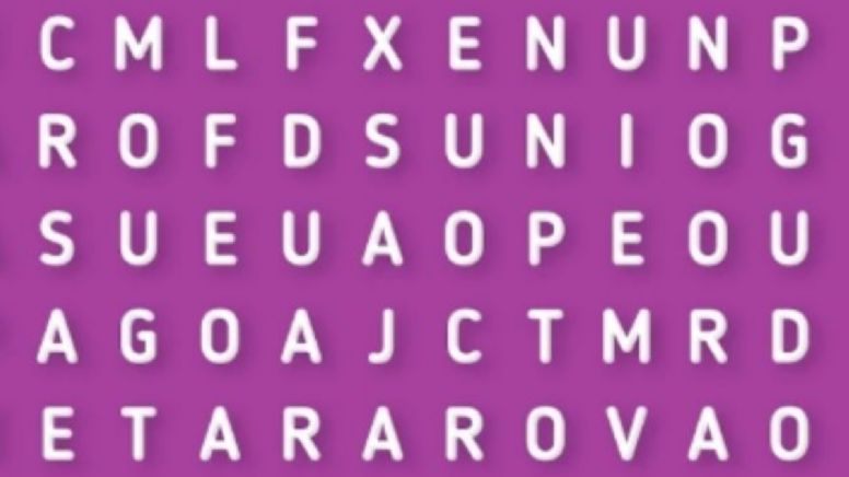 Sólo una persona muy ágil puede encontrar la palabra 'Armonía' en menos de 10 segundos