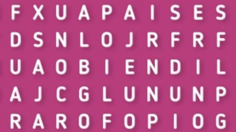 Solo una persona astuta puede encontrar la palabra 'Suerte' en menos de 10 segundos