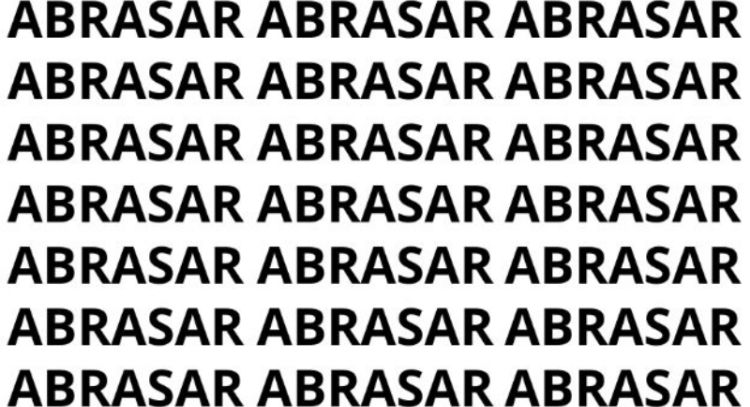 Sólo la mente de un genio puede encontrar la palabra 'Abrazar' en menos de 10 segundos