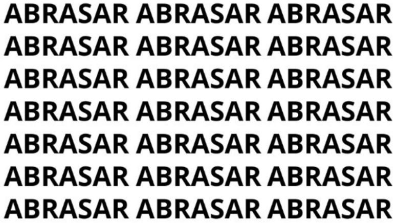 Sólo la mente de un genio puede encontrar la palabra 'Abrazar' en menos de 10 segundos
