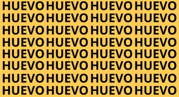 Sólo una mente muy brillante puede encontrar la palabra 'Hueso' en menos de 10 segundos