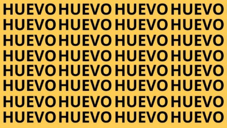 Sólo una mente muy brillante puede encontrar la palabra 'Hueso' en menos de 10 segundos