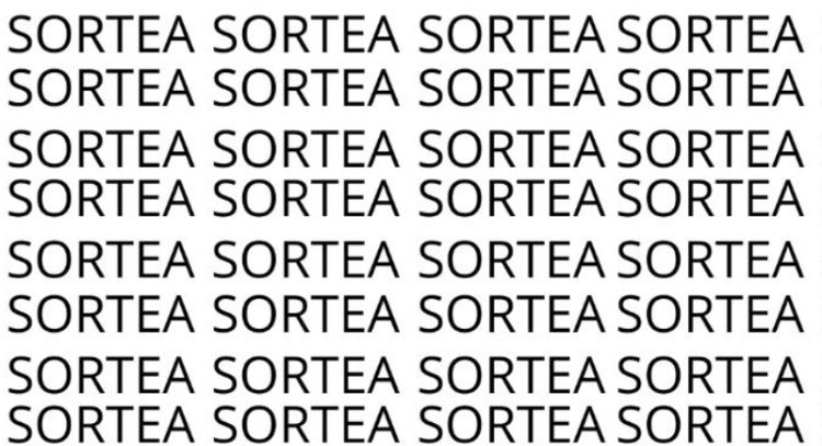Solo alguien con vista de halcón puede encontrar la palabra 'Sorteo' en menos de 10 segundos