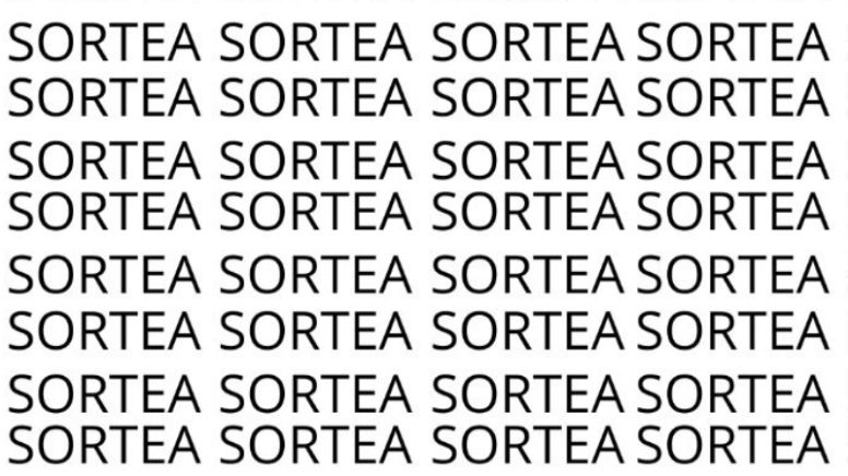 Solo alguien con vista de halcón puede encontrar la palabra 'Sorteo' en menos de 10 segundos