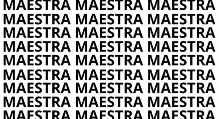 Sólo una persona con vista de halcón puede encontrar la palabra 'MAESTRO' en menos de 10 segundos