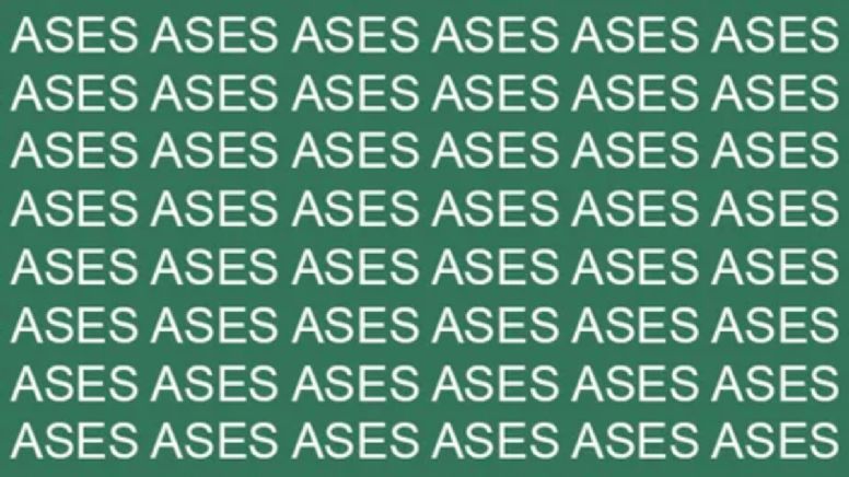 Solo una mente muy brillante puede encontrar la palabra 'ASEO' en menos de 10 segundos