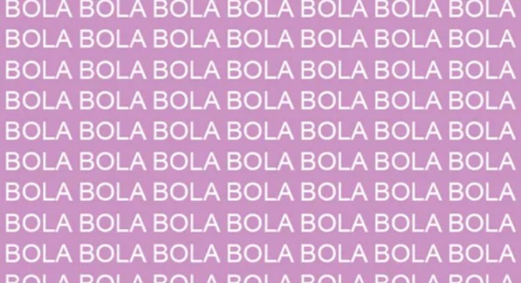 Sólo la mente de alguien muy listo puede encontrar la palabra 'HOLA' en menos de 10 segundos