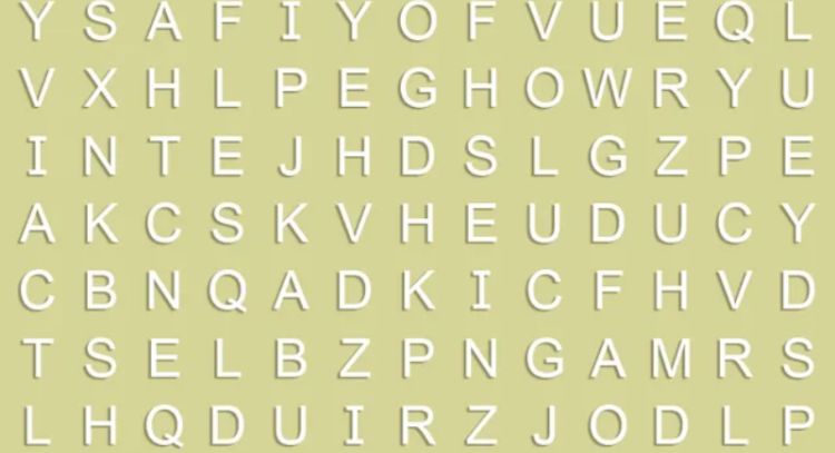 Sólo una vista de águila puede encontrar la palabra 'Jaula' en menos de 10 segundos
