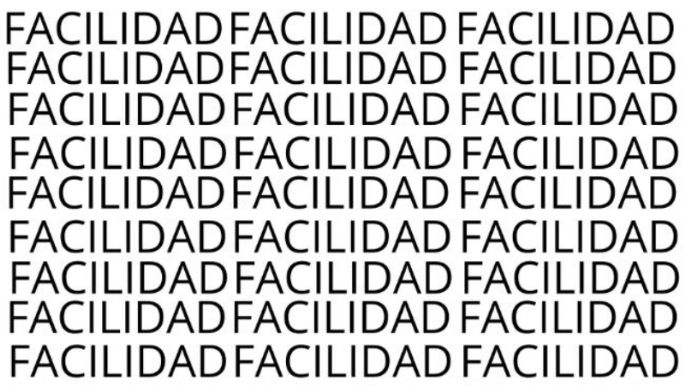 Solo una mente maestra puede encontrar la palabra 'Felicidad' en menos de 10 segundos