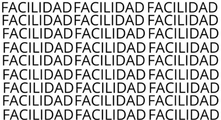 Solo una mente maestra puede encontrar la palabra 'Felicidad' en menos de 10 segundos