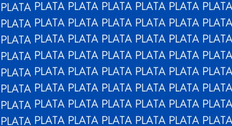 Solo una vista de halcón puede encontrar la palabra 'Plata' en menos de 10 segundos