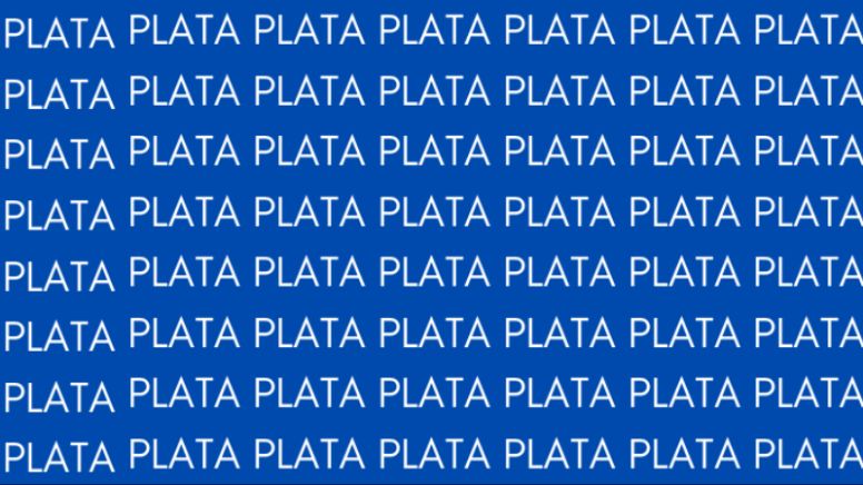 Solo una vista de halcón puede encontrar la palabra 'Plata' en menos de 10 segundos