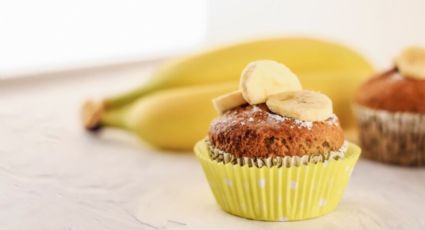 Cupcakes de plátano y chocolate, aprende a hacer esta deliciosa receta con solo 8 ingredientes