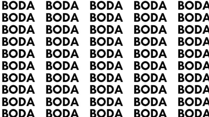 Solo la mente de un genio puede encontrar la palabra 'Boca' en menos de 10 segundos