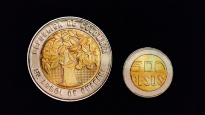 Entregan hasta $100,000 pesos al afortunado propietario de esta moneda de 500 pesos colombianos