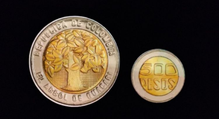 Entregan hasta $100,000 pesos al afortunado propietario de esta moneda de 500 pesos colombianos