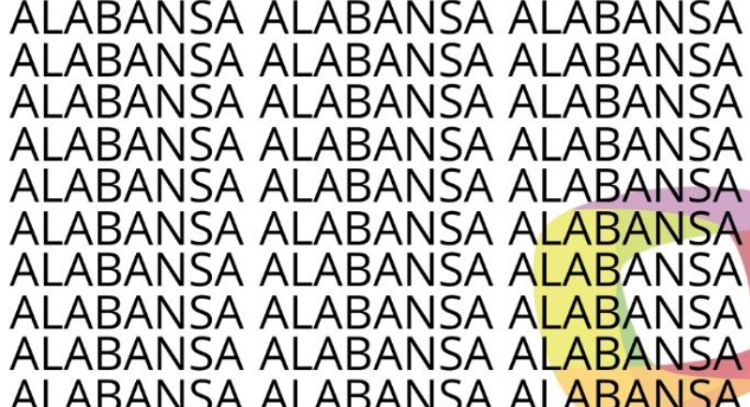 Sólo una vista de halcón puede encontrar la palabra 'Alabanza' en menos de 10 segundos