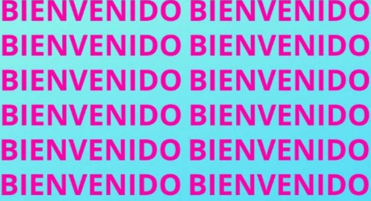 Solo una mente prodigiosa puede encontrar la palabra 'Bienvenida' en menos de 10 segundos