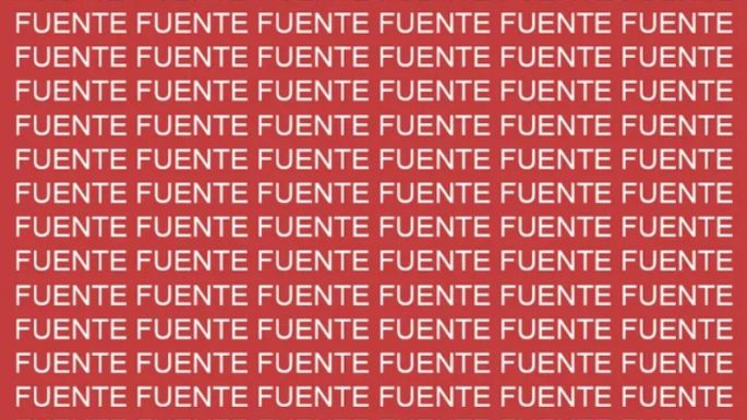 Sólo la mente de un genio puede encontrar la palabra 'Puente' en menos de 10 segundos