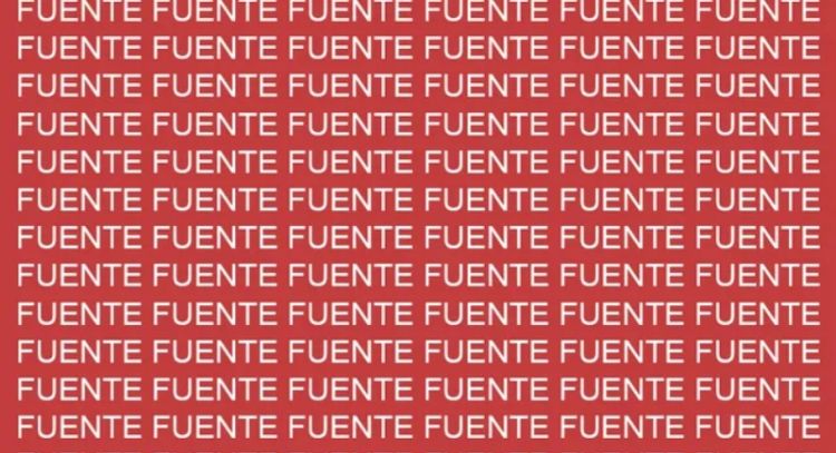 Sólo la mente de un genio puede encontrar la palabra 'Puente' en menos de 10 segundos