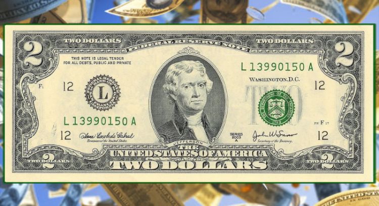 Entregan más de 20 mil dólares al dichoso dueño de este billete de 2 dólares