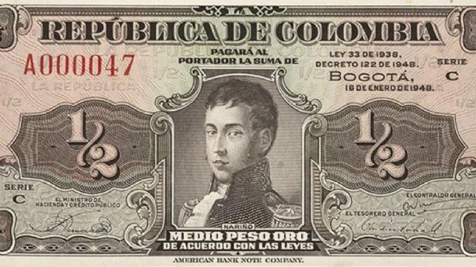 Entregan hasta $1.550.000 por este billete colombiano de 1/2 peso