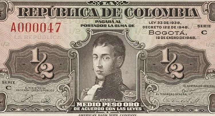Entregan hasta $1.550.000 por este billete colombiano de 1/2 peso