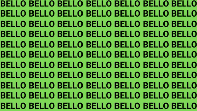 Sólo un auténtico genio puede encontrar la palabra 'Vello' en menos de 10 segundos