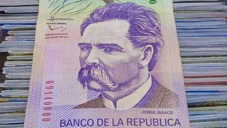 Entregan hasta $75,000 por este billete colombiano de 50,000 pesos