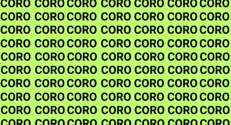 Solo una persona audaz puede encontrar la palabra 'Loro' en menos de 10 segundos