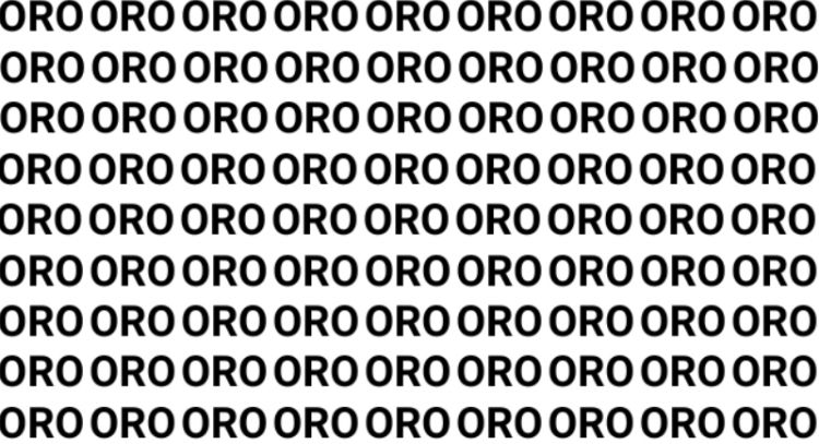 Solo una vista de halcón puede encontrar la palabra "Oso" en menos de 10 segundos