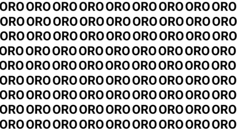 Solo una vista de halcón puede encontrar la palabra "Oso" en menos de 10 segundos