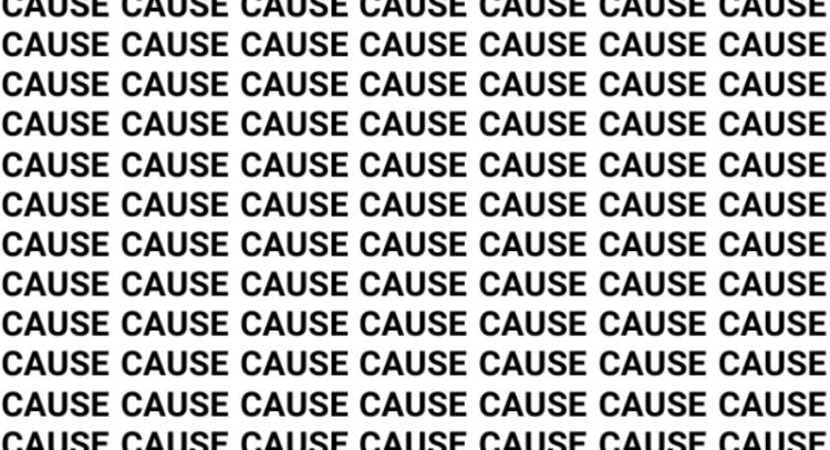 Sólo la mente de alguien muy listo puede encontrar la palabra 'Cauce' en menos de 5 segundos