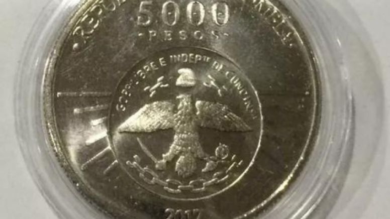 Entregan hasta $125.000 por esta moneda colombiana de 5,000 pesos
