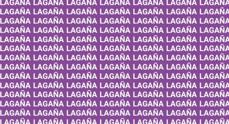 Sólo la mente de un maestro puede encontrar la palabra 'Lasaña' en menos de 10 segundos